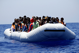 Solidarität Flüchtlingsboot @picture alliance