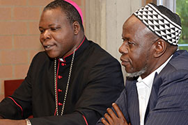 Kardinal Dieudonné und Imam Layama @ Christian Schnaubelt/missio 