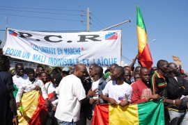 Proteste in der malischen Hauptstadt Bamako. Foto: KNA