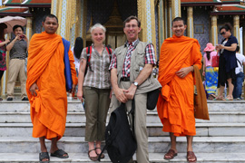 Recherchereise von Eva-Maria Werner und Fritz Stark in Thailand, Kambodscha und Indonesien im Juli 2014