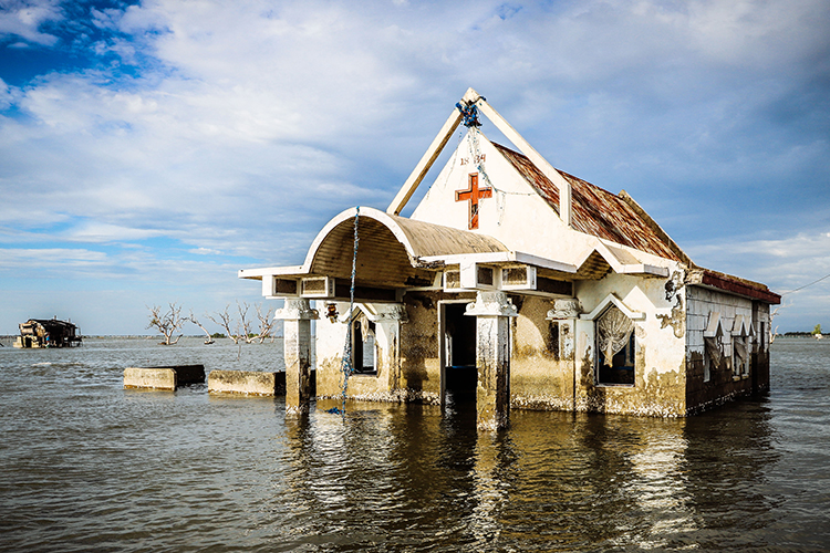 Philippinen Kirche im Wasser @ Hartmut Schwarzbach