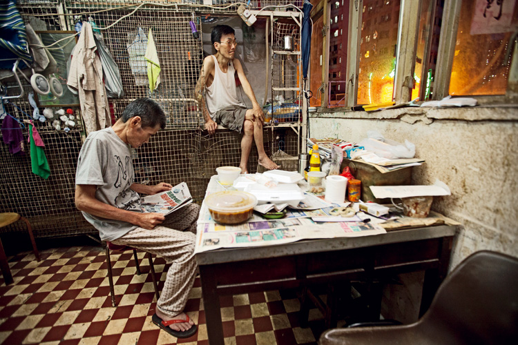 Reportage aus Hongkong: Käfigmenschen. Foto: Kathrin Harms